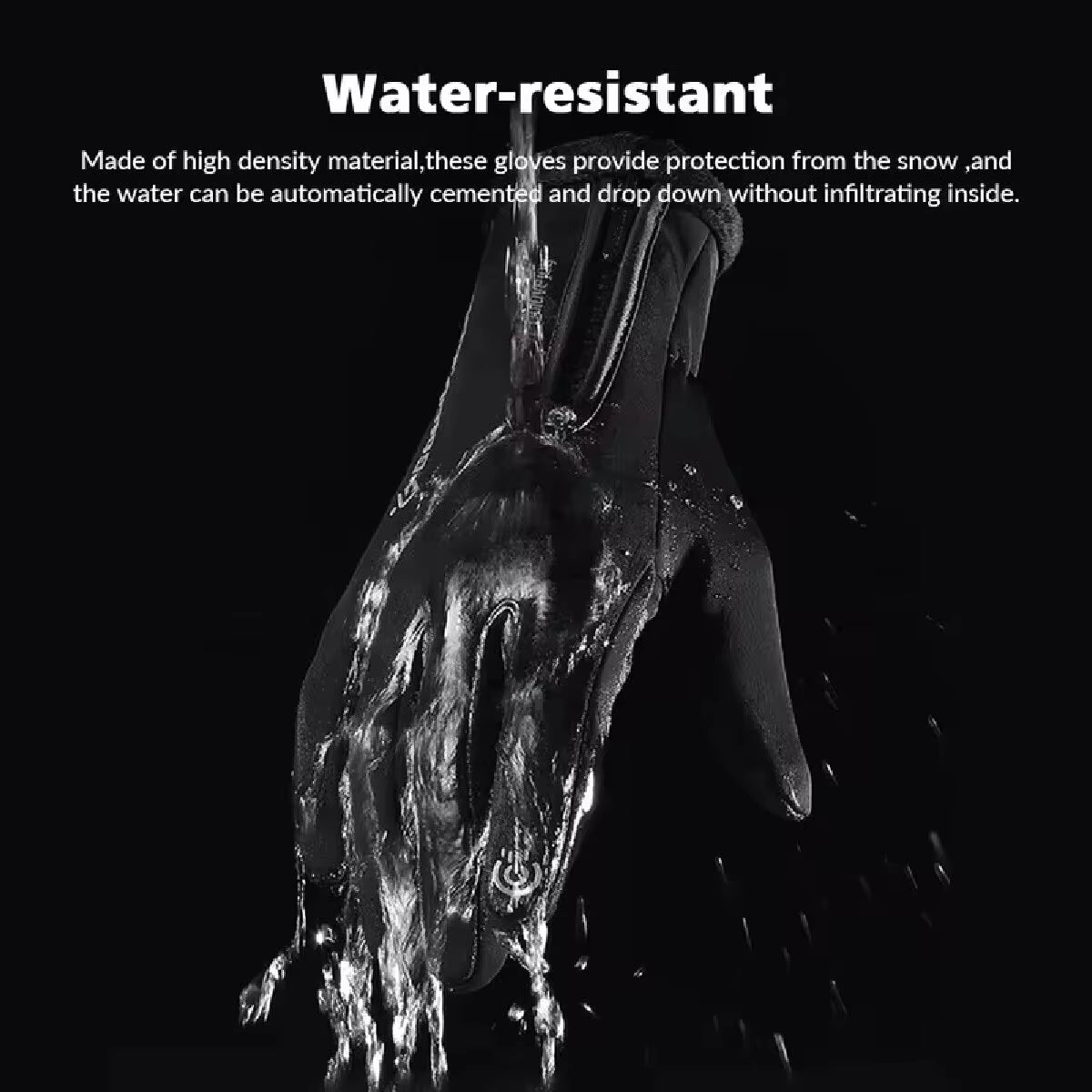 Outdoor Water Proof Winter Gloves With Touch Screen Capabilities